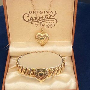 Extremely Rare Matching Antique Bracelet & Locket